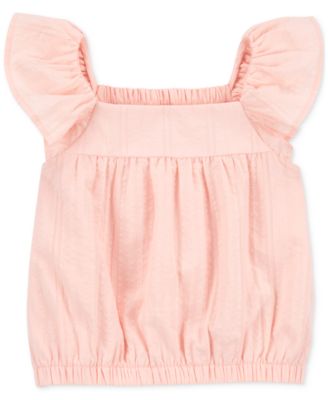 Carter's - Toddler Girls Cotton Flutter-Sleeve Fashion Top