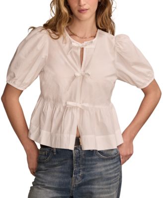 Lucky Brand - Women's Babydoll Flyaway Top