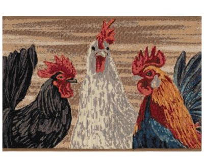 Liora Manne' - Esencia Three Roosters Rug Collection