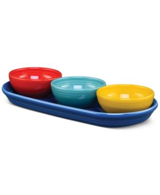 Fiesta - Vibrant Mixed Colors 4-Piece Condiment Serving Set