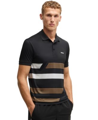 Hugo Boss - Men's Stripe Print Regular-Fit Paddy Polo