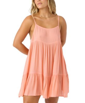 O'Neill - Women's Saltwater Solids Rilee Crinkle Cover-Up Mini Dress