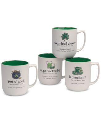 Certified International - St. Patrick's Day Mugs, Set of 4