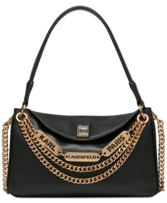 KARL LAGERFELD PARIS - Nadine Small Leather Shoulder Bag