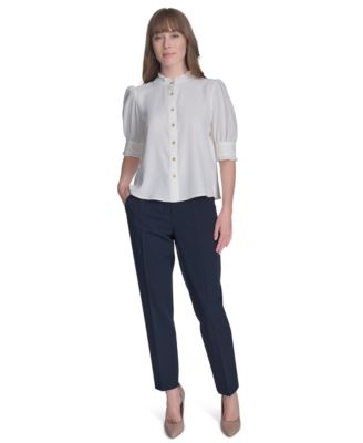 Tommy Hilfiger - Women's Ruffle-Trim Button-Front Blouse