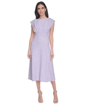 Calvin Klein - Women's Tweed A-Line Midi Dress