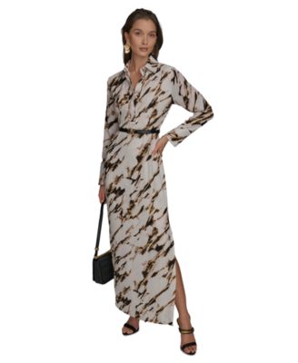 Donna Karan New York - Women's Marble Maxi Shirt Dress