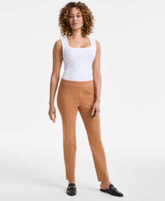 JM Collection - Benglne Stretch Woven Pull-On Pants