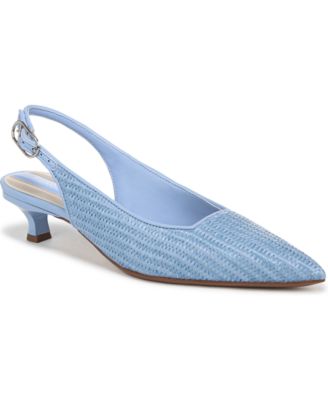 Franco Sarto - Women's Marlow  3 Pointed Toe Slingback Kitten Heel Pumps