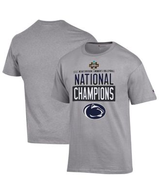 Champion - Men's Gray Penn State Nittany Lions 2024 NCAA Women's Volleyball National s Locker Room T-Shirt