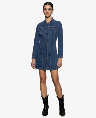 Sanctuary - Women's Sculpted Denim Mini Dress