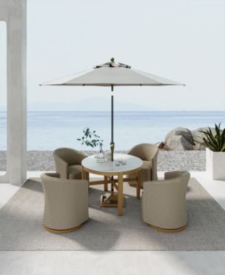 Agio - Reid Outdoor Dining 5pc Set (Round Table & 4 Swivel Chairs)