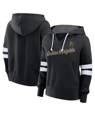 Fanatics - Women's Black Vegas Golden Knights Seize Fleece Pullover Hoodie