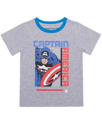 Captain America - Toddler Boys Classic Comic Cap T-shirt