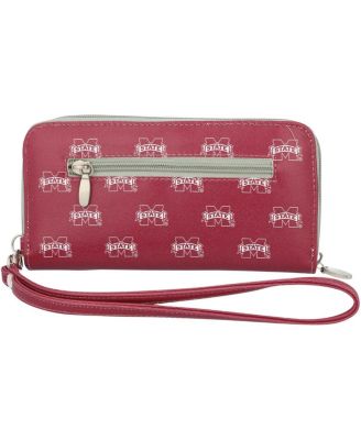 Eagles Wings - Women's Mississippi State Bulldogs Zip-Around Wristlet Wallet