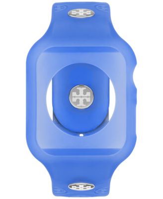 Tory Burch - Women's The T Monogram Blue Silicone Strap For Apple Watch&reg; 41mm