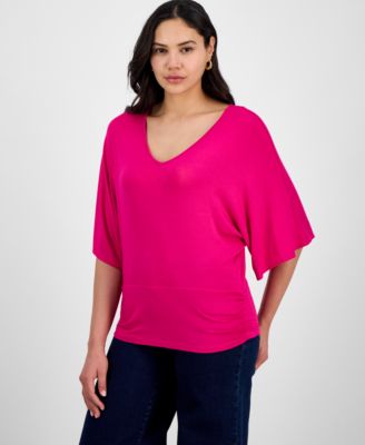 I.N.C. International Concepts - Women's V-Neck Dolman-Sleeve Top