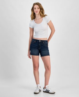 Celebrity Pink - Juniors' Mid-Rise Basic Shorts
