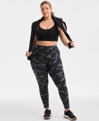 ID Ideology - Plus Size Urban Camo Print Compression Leggings