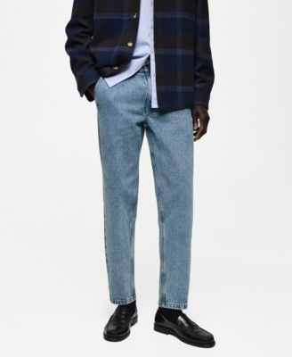 MANGO - Men's Worn Effect EU Straight Fit Jeans