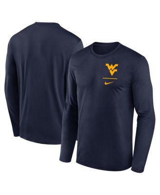 Nike - Men's Navy West Virginia Mountaineers Primary Stack Legend Long Sleeve T-Shirt