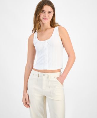 And Now This - Petite Pointelle Tank Top, Exclusively at Macy's