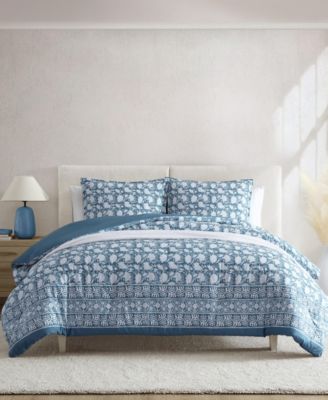 Nautica - Bayport Floral Cotton Reversible 2 Piece Comforter Set, Twin/Twin XL