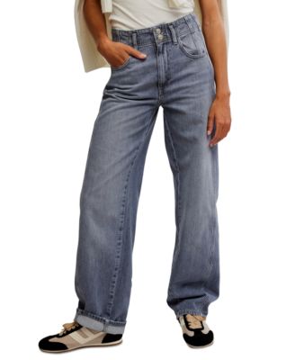 Free People - Women's Aster Seamed Straight-Leg Jeans