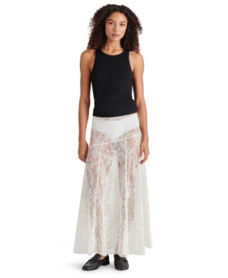 Steve Madden - Women's Veera Sheer Lace Maxi Skirt