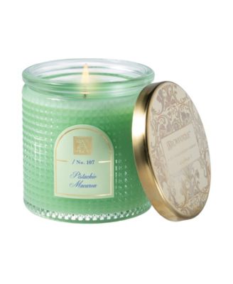 Aromatique - Pistachio Macaron Textured Candle with Lid, 6 oz.