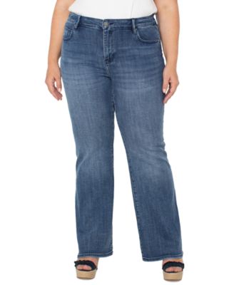 Liverpool Los Angeles - Plus Size Hannah Mid-Rise Flared Denim Pants