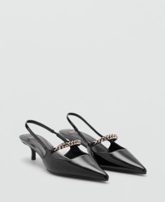 MANGO - Women's Link Straps High-Heeled Shoes