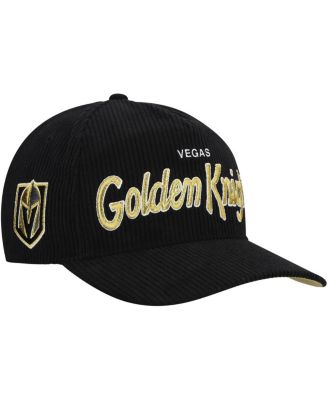 '47 Brand - Men's Black Vegas Golden Knights Crosstown Corduroy Hitch Adjustable Hat