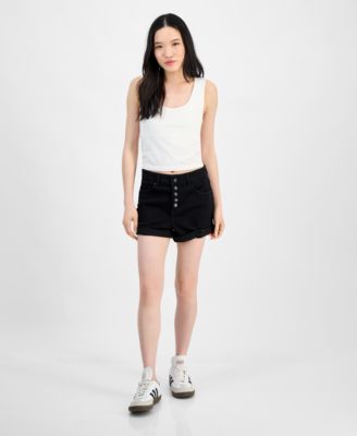 Indigo Rein - Juniors' Exposed-Fly Destructed Shorts