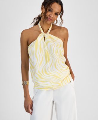 I.N.C. International Concepts - Petite Braided Halter Top
