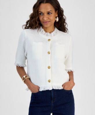 I.N.C. International Concepts - Petite Short-Sleeve Cardigan
