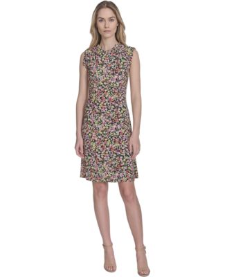 Tommy Hilfiger - Women's Sleeveless Floral-Print Shift Dress