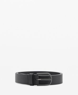 MANGO - Men's Pebbled Leather Belt