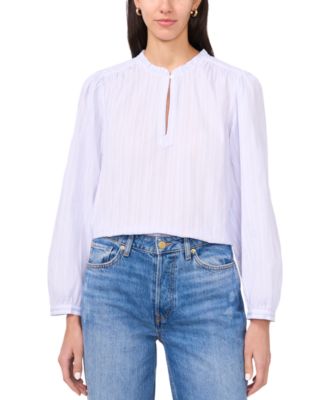Parker - Women's Cotton The Alora High-Neck Blouse