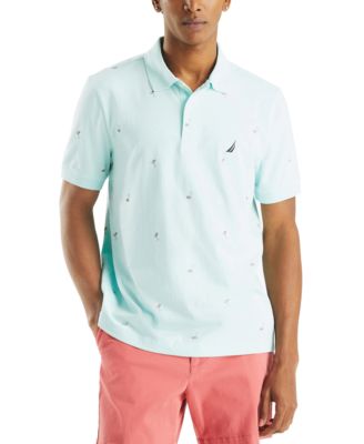 Nautica - Men's Short Sleeve Cocktail Print Polo Shirt
