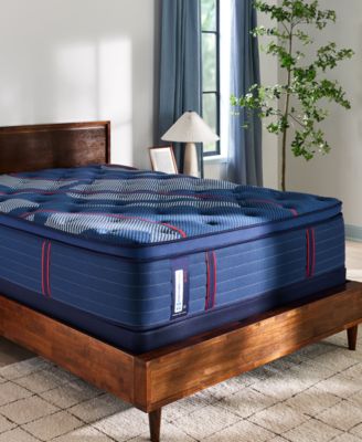 Sealy - Elite Brenham II 16" Firm Euro Pillow Top Mattress Set - Full