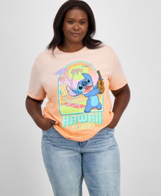 Hybrid - Trendy Plus Size Crewneck Stitch Surf Graphic