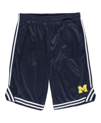 Fanatics - Men's  Navy Michigan Wolverines Big Tall Dual Stripe Mesh Short