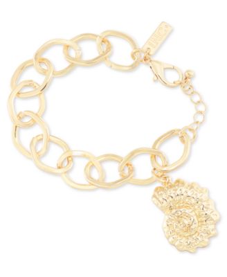 I.N.C. International Concepts - Gold-Tone Shell Charm Link Bracelet