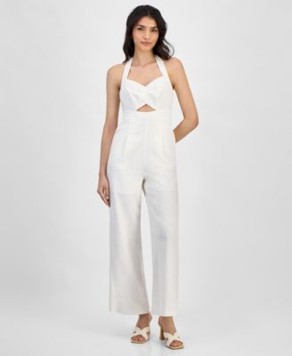 Bar III - Women's Halter-Neck Sleeveless Jumpsuit, Exclusively at Macy's