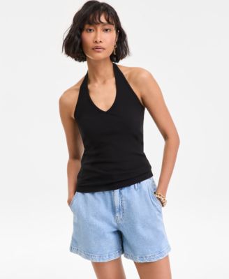 On 34th - Women's V-Neck Halter Top