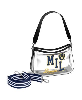 WEAR by Erin Andrews - Milwaukee Brewers Clear Stadium Mini Purse