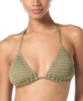 Michael Kors - Women's Crochet Halter String-Tie Triangle Bikini