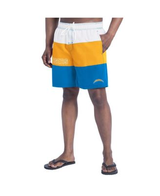 G-III Sports by Carl Banks - Men's Powder Blue/Gold Los Angeles Chargers Sunrise Volley Swim Shorts