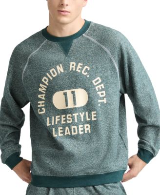 Champion - Men's Yearbook Raglan Sleeve Logo Graphic Sweatshirt